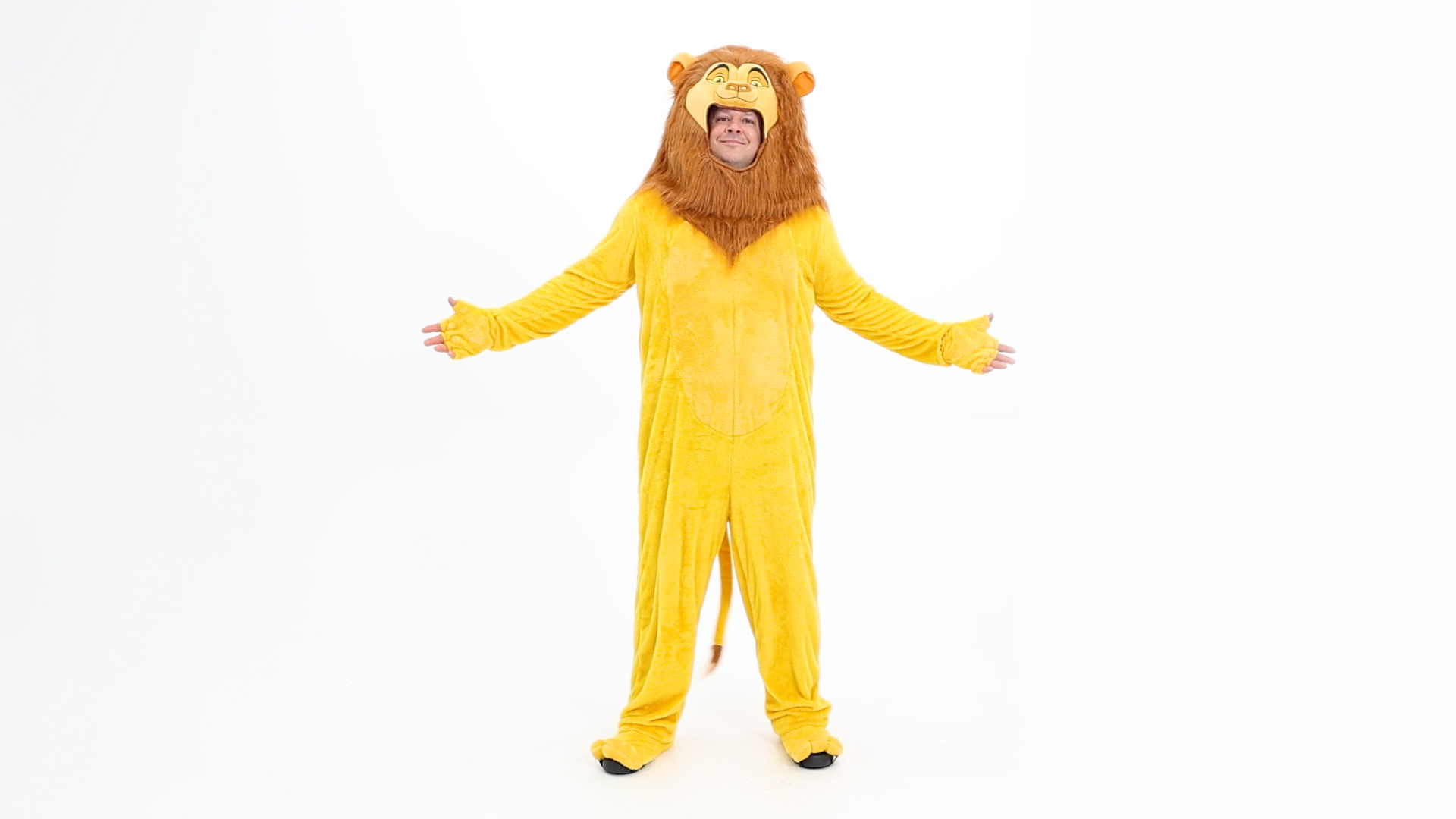 FUN7348PL Men's Plus Size Disney The Lion King Mufasa Costume